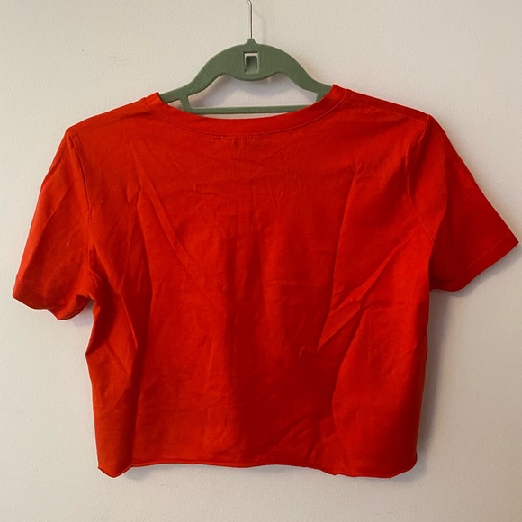 Zara Trafaluc “Cute” Crop Top Tee - Picture 3 of 5